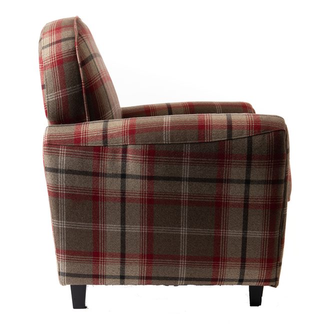 Sillón club TARTAN rojo