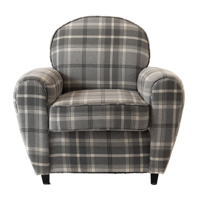 Sillón club TARTAN gris