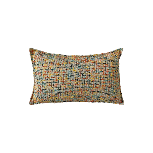 Cojín ENTRAMADO rectangular amarillo