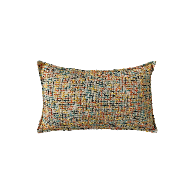 Cojín ENTRAMADO rectangular amarillo