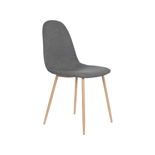 SILLA POLIESTER HIERRO 44X51,5X90,5 SIMIL MADERA 