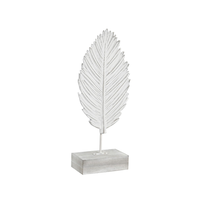 Decoración hoja BLANQUE
