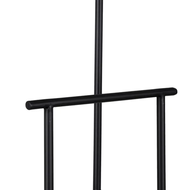 TOALLERO NEGRO METAL DECORACIÓN 20,80 X 13 X 61,50 CM