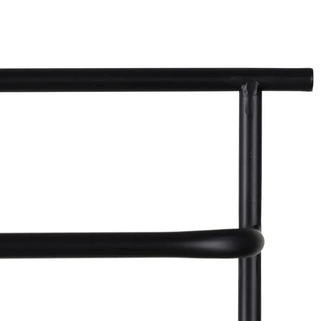 TOALLERO NEGRO METAL DECORACIÓN 20,80 X 13 X 61,50 CM
