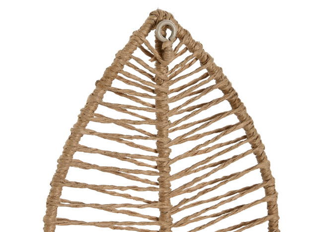 Set 3 perchas HOJAS natural
