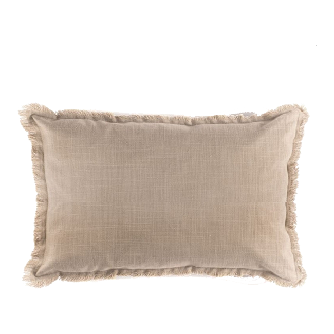 Cojín FLABIA topo rectangular