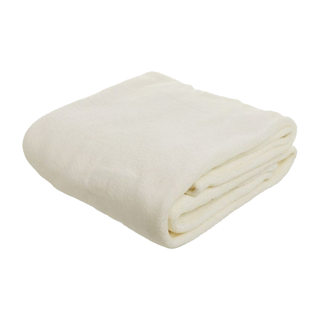 Manta MICROFIBER crudo grande