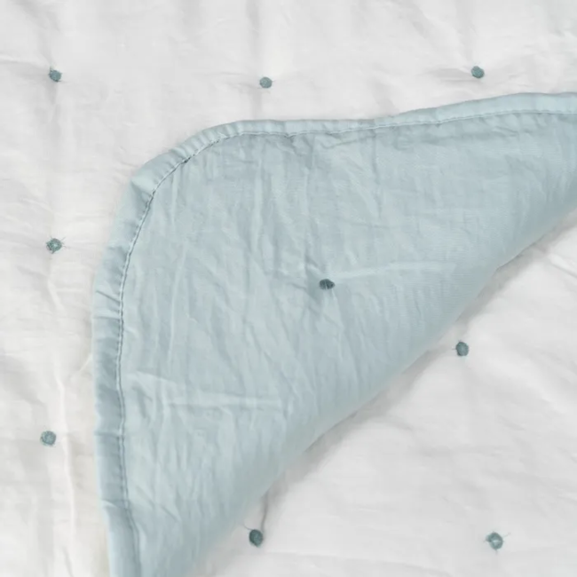Colcha LEVISTONG azul 90cm