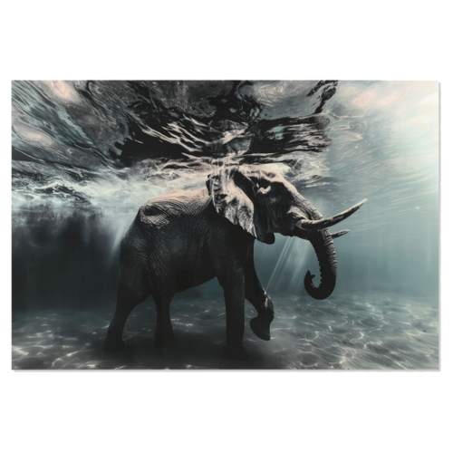 Cuadro CRISTAL elefante