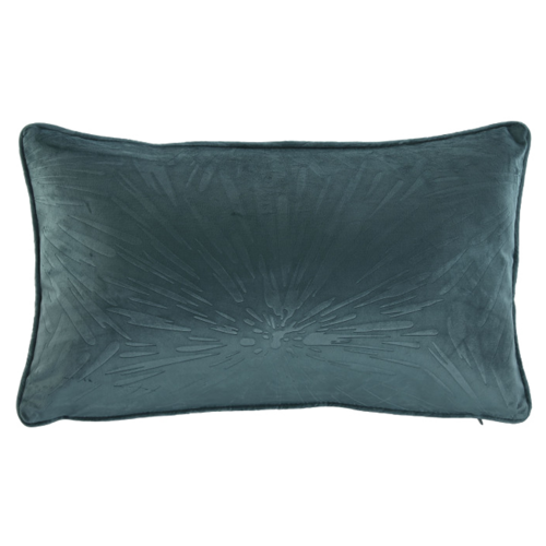 Cojín JAQUARD II turquesa rectangular