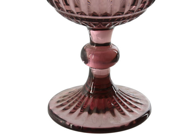 Set 6 copas RAYADO ROSA 380ml
