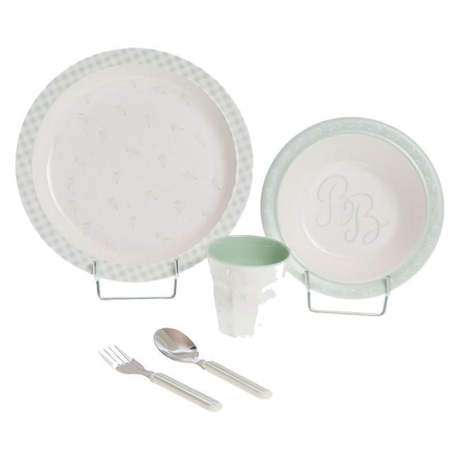 Set vajilla 5 pcs AMANDE verde