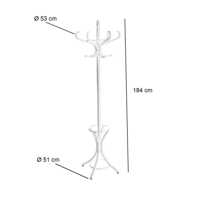 Perchero THONET blanco