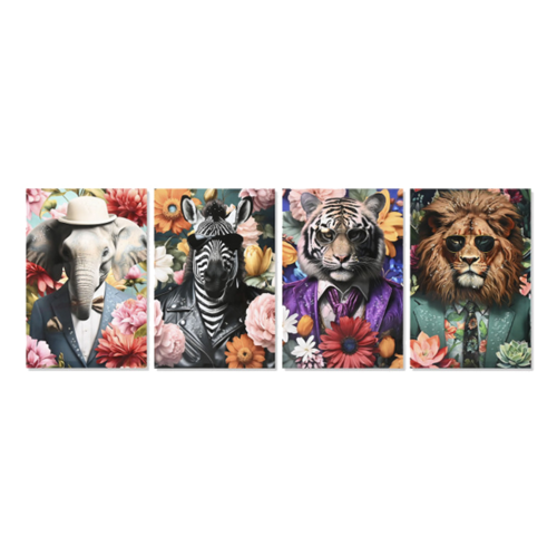 Cuadro ANIMALES FLORES