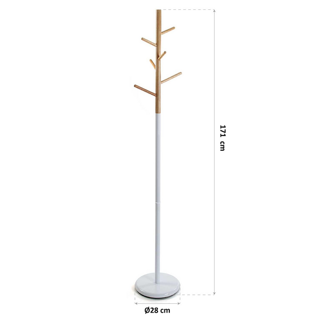 Perchero MALMÖ blanco