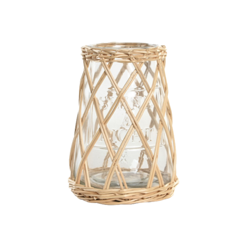 Portavelas FIBRA NATURAL pequeño