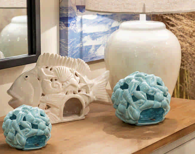 Bola portavelas CARACOLAS grande