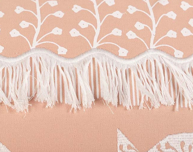 Cojín RAMPEZ rectangular rosa 