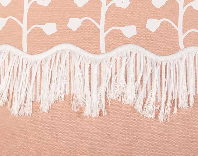 Cojín RAMPEZ cuadrado rosa