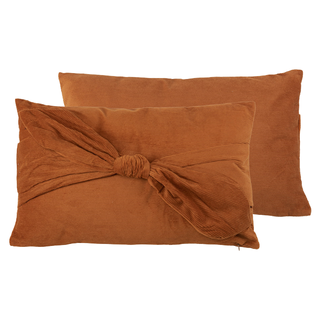 Cojín NUDO teja