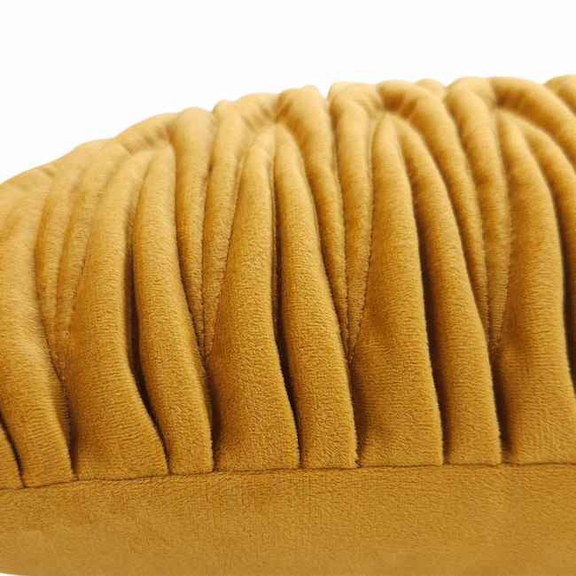 Cojín ENTRELAZADO mostaza cuadrado