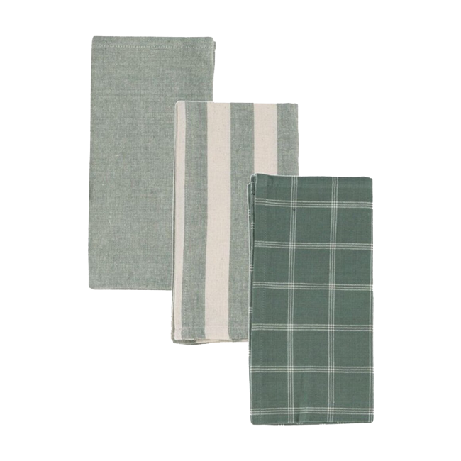 Set 3 paños VERDE AGUA