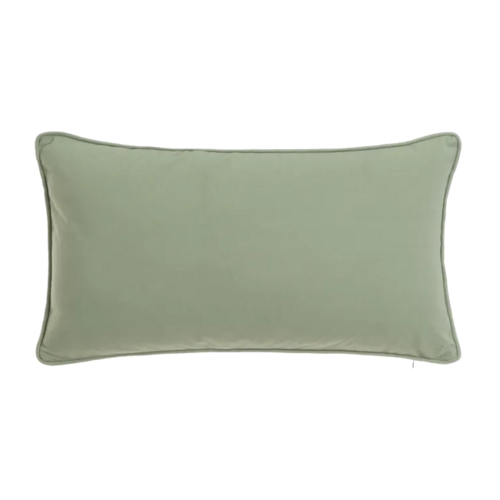 Cojín FAUX verde rect.