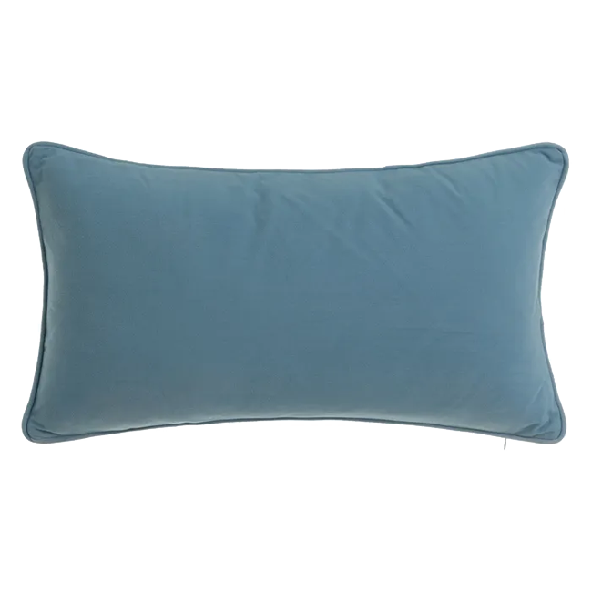 Cojín FAUX rect. azul
