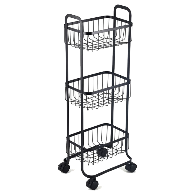 CARRO AUXILIAR METAL NEGRO -KIT