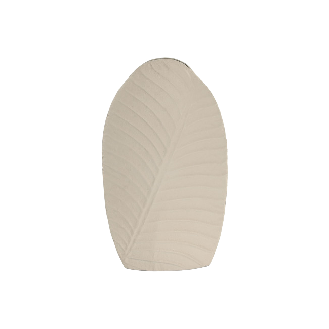 Jarrón HOJA BLANCO pequeño