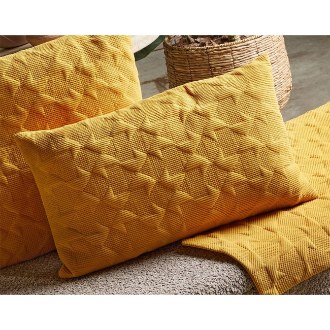 Cojín ACANALADO mostaza