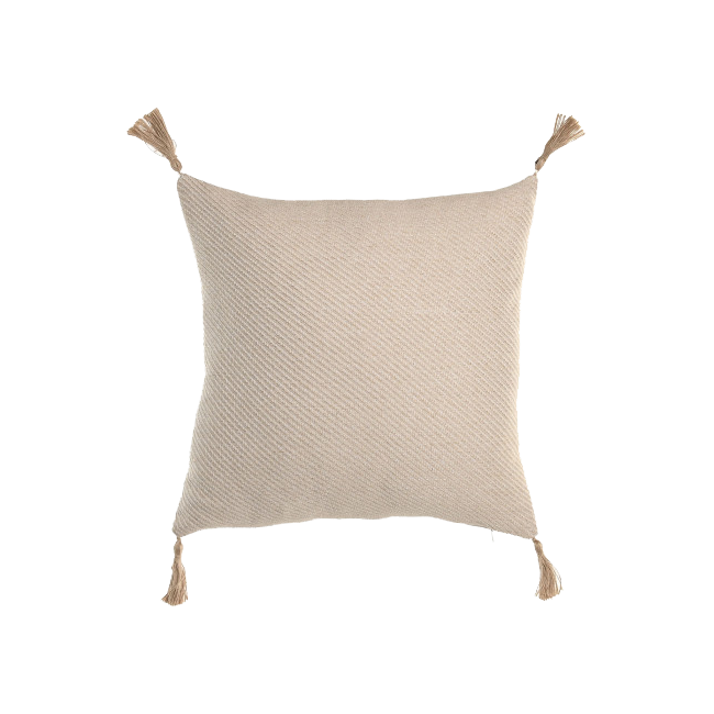 Cojín BORLAS YUTE cuadrado