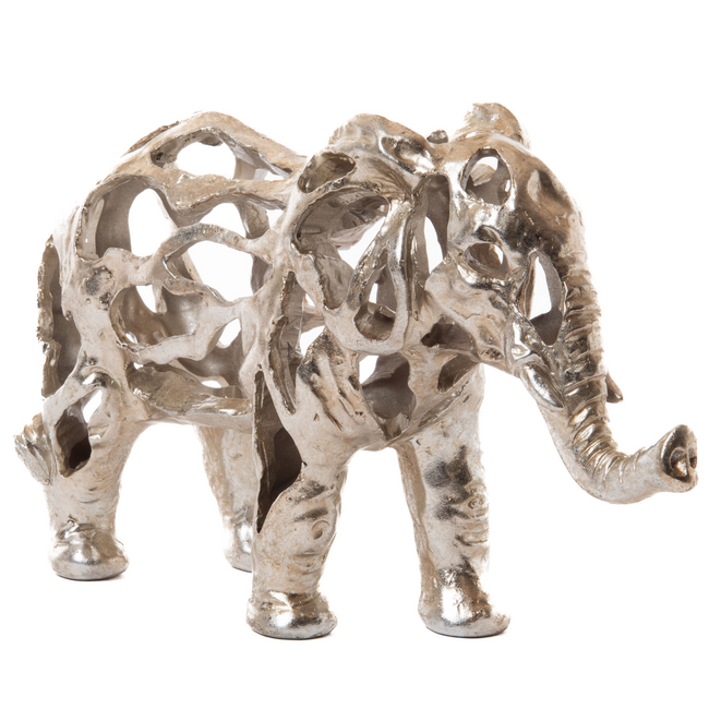 Elefante SAVANE plateado