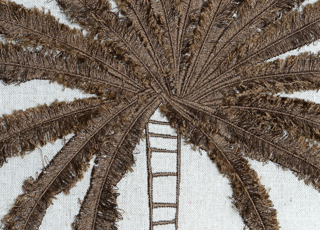 Cojín PALMERA BORDADO