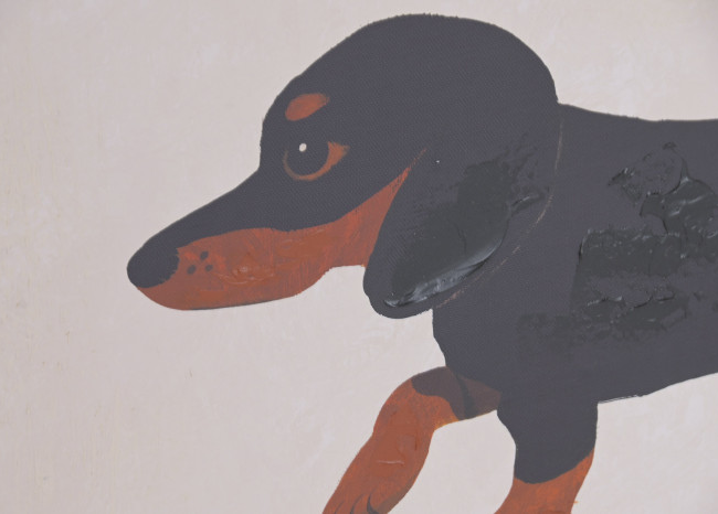 Cuadro PERRO SALCHICHA 