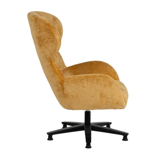 Sillón giratorio VASTER mostaza