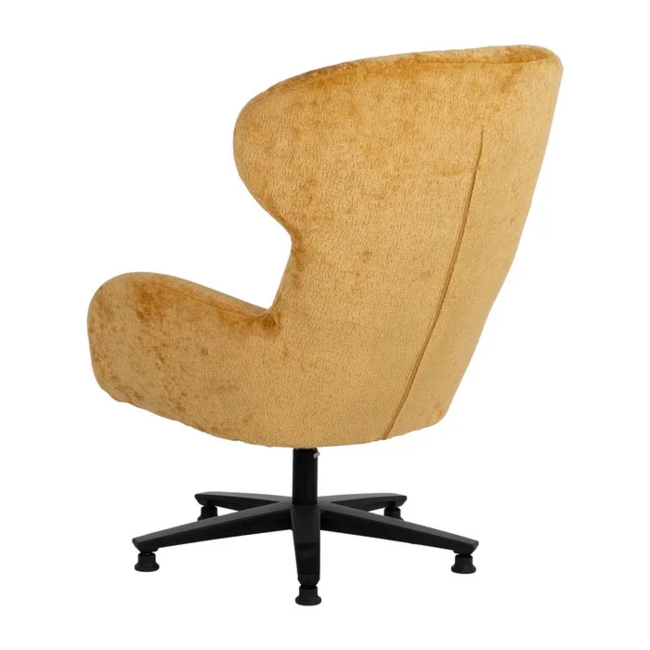Sillón giratorio VASTER mostaza