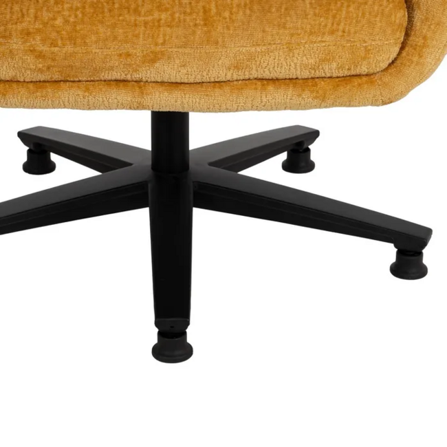 Sillón giratorio VASTER mostaza