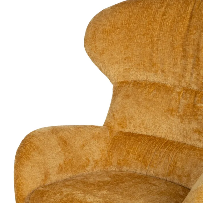 Sillón giratorio VASTER mostaza