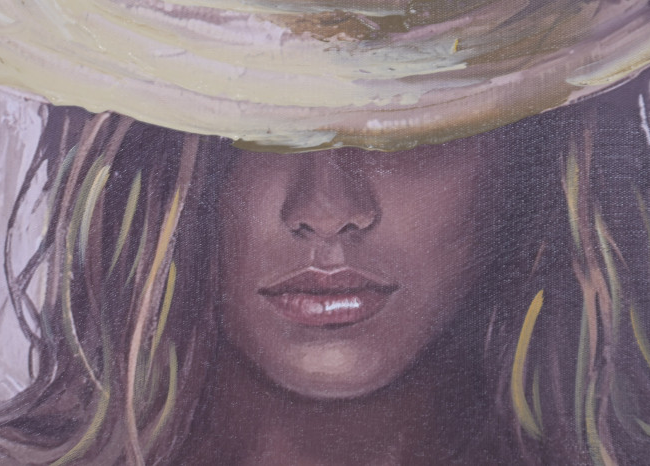 Cuadro CHICA SOMBRERO