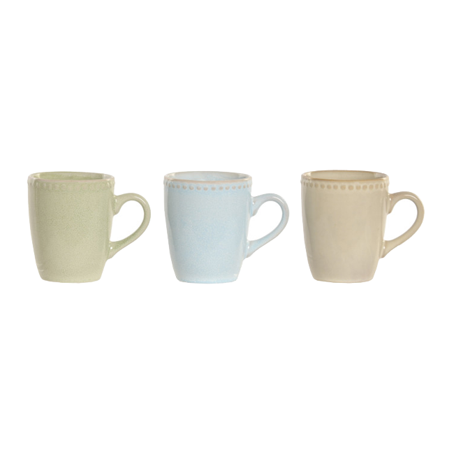 Mug gres esmaltado CREAM 350 ml
