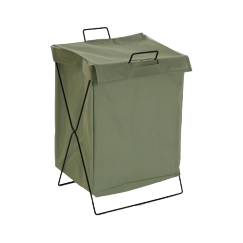 Cesto LAUNDRY plegable verde