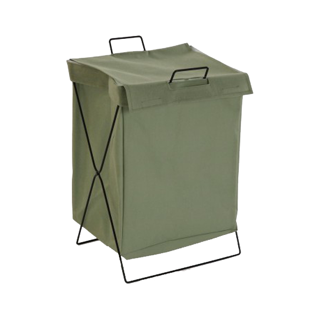 Cesto LAUNDRY plegable verde