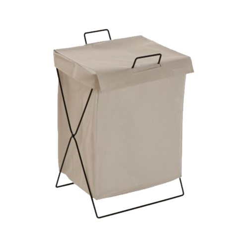 Cesto LAUNDRY plegable crema