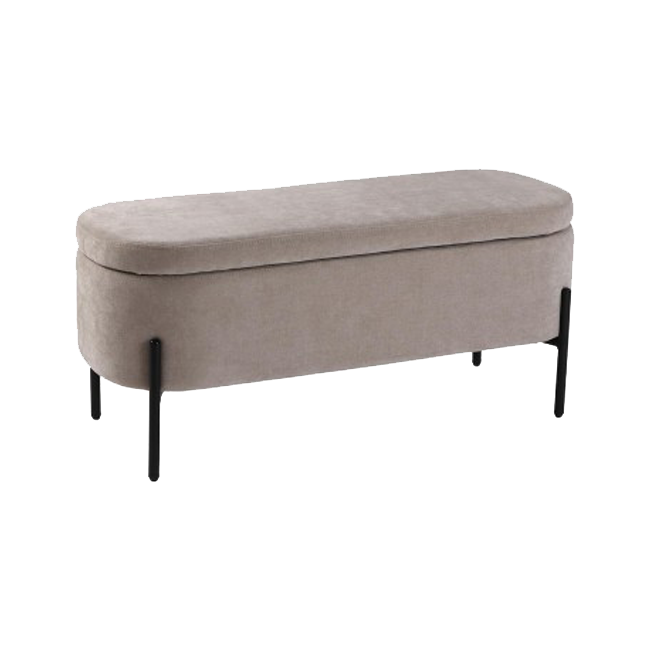 Pie de cama LEBOR beig