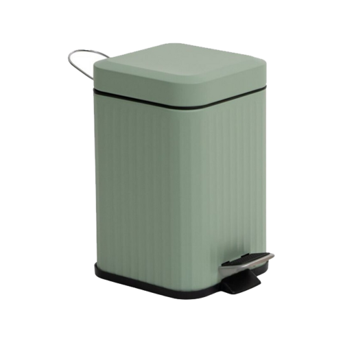 Papelera CUADRADA verde 3L