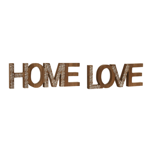 Decoración LOVE HOME madera
