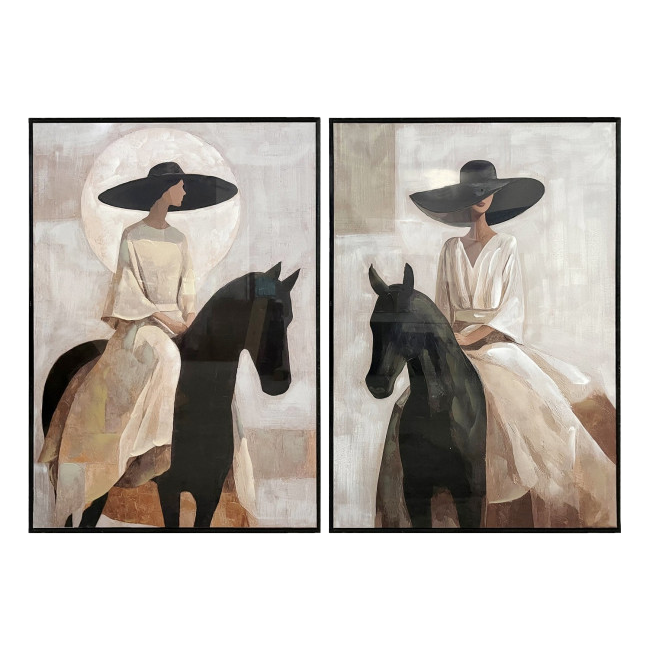 Cuadro MUJER A CABALLO