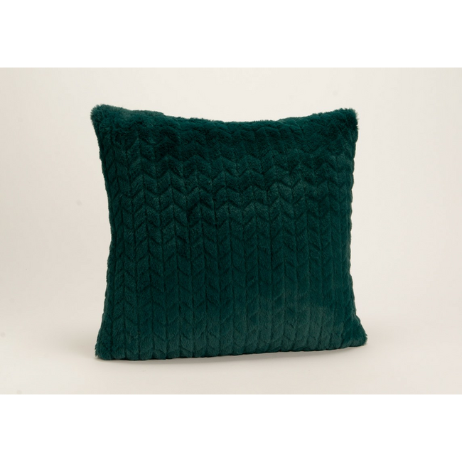 Cojín Chevron esmeralda 40x40