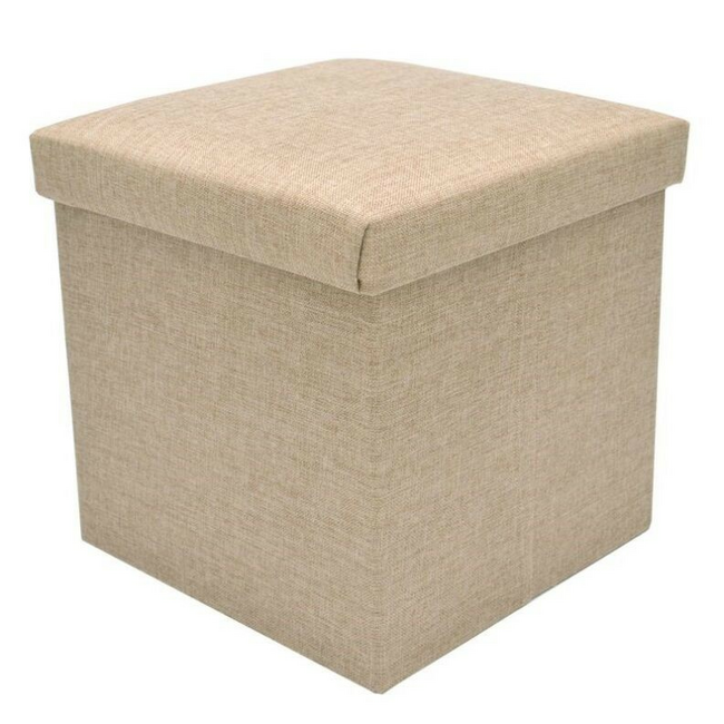 Puff plegable lino